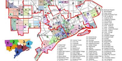 District van Detroit kaart bekijken