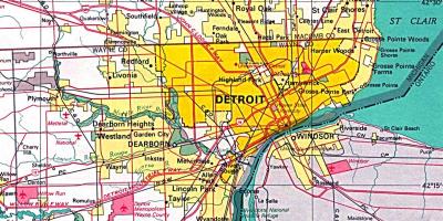 Kaart Van Detroit